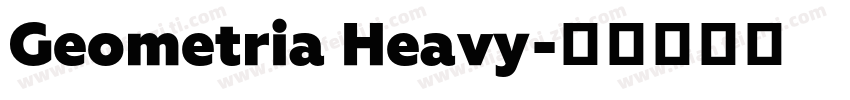 Geometria Heavy字体转换